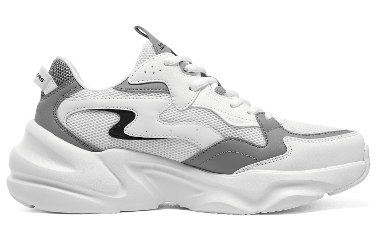 Order (W) 斯凯奇低帮休闲运动鞋“白灰” 117366-WMLT