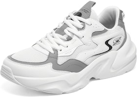 (W) 斯凯奇低帮休闲运动鞋“白灰” 117366-WMLT Lookbook (W) 斯凯奇低帮休闲运动鞋“白灰” 117366-WMLT