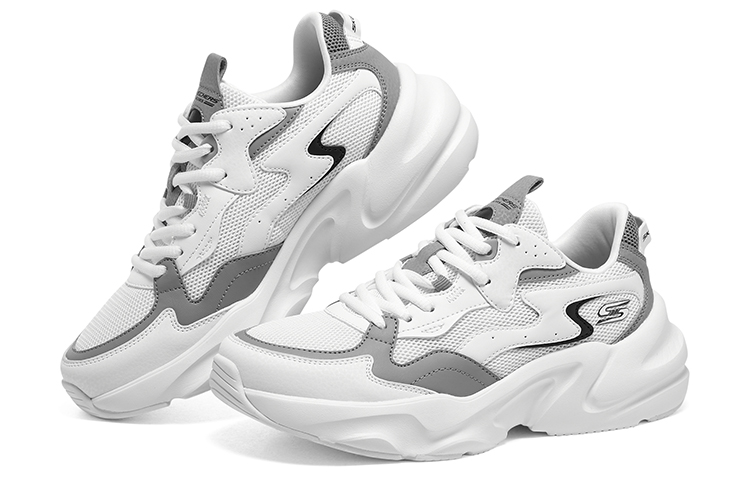 Shop (W) 斯凯奇低帮休闲运动鞋“白灰” 117366-WMLT