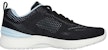 (W) Skechers Low-Top Lari 'Keselesaan Hitam' 150154-BKLB
