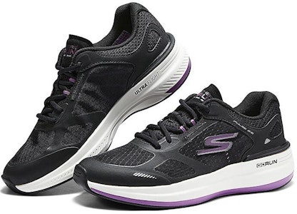 (W) スケッチャーズ ローカット ランニング (黒/紫) 129113-BKPR Purchase (W) スケッチャーズ ローカット ランニング (黒/紫) 129113-BKPR