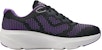 (W) Kasut Lari Rendah Skechers 'Hitam Ungu' 128348-BKPR