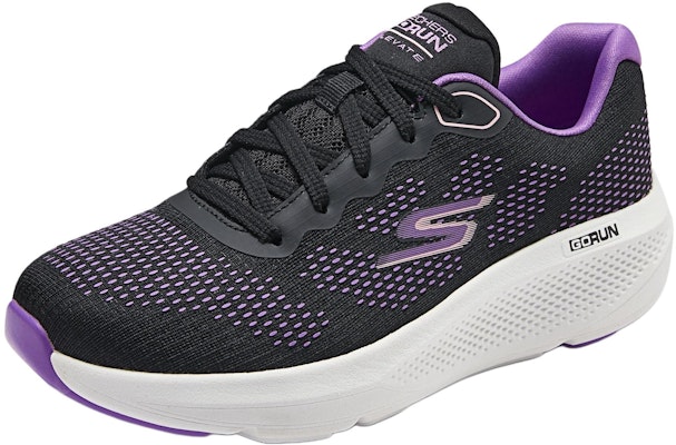 (W) Skechers Sepatu Lari Low-Top 'Hitam Ungu' 128348-BKPR Lookbook (W) Skechers Sepatu Lari Low-Top 'Hitam Ungu' 128348-BKPR