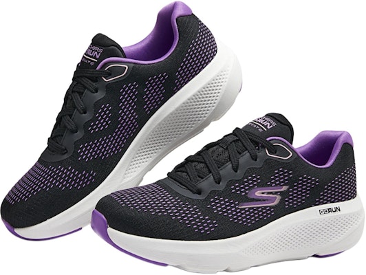 (W) Skechers Sepatu Lari Low-Top 'Hitam Ungu' 128348-BKPR Shop (W) Skechers Sepatu Lari Low-Top 'Hitam Ungu' 128348-BKPR
