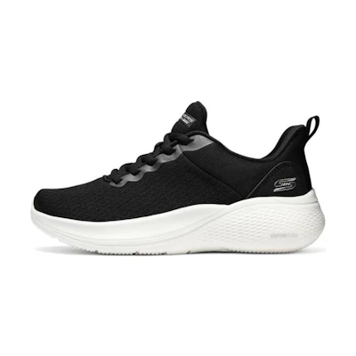 (W) Skechers Low-Top Running Shoes 'Black-White'