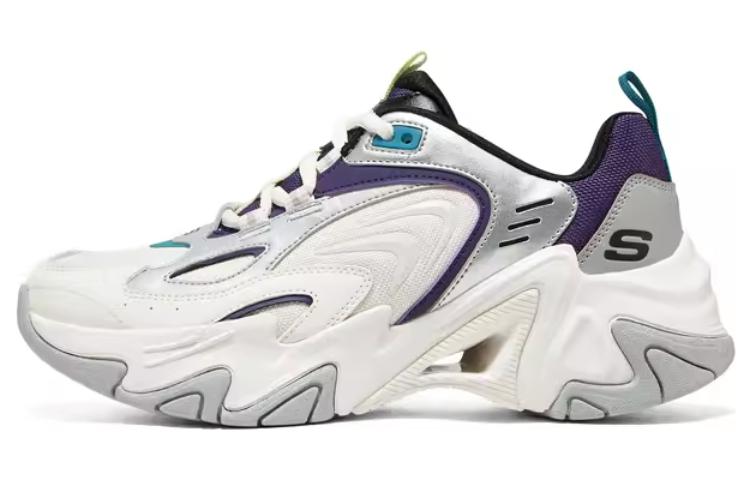 (Women) Skechers Low-Top Running Sneaker 'White Purple' 894255-WMLT