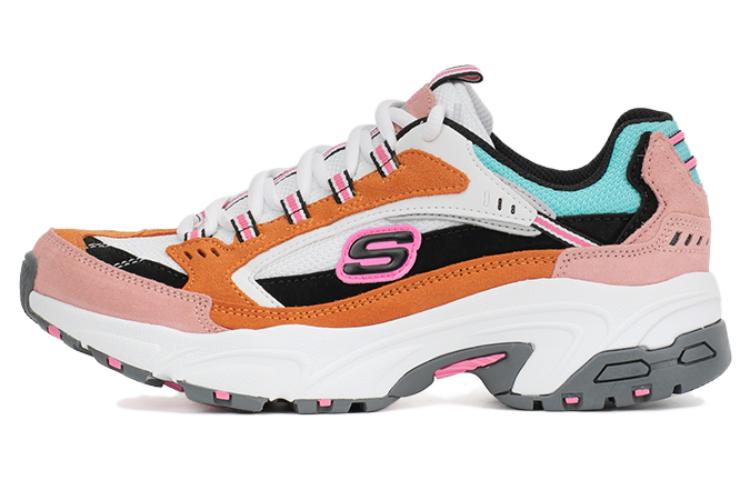 (W) Skechers Low-Top Sneaker 'Orange-White'