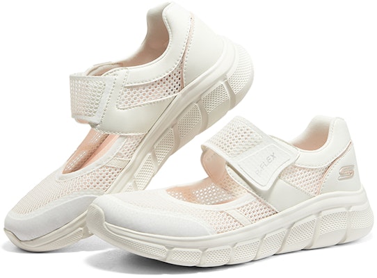 (W) Skechers Low-Top Sneaker 'Pink White' Wanita 117105-WHT Shop (W) Skechers Low-Top Sneaker 'Pink White' Wanita 117105-WHT