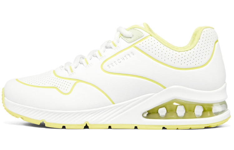 Buy Skechers 氣墊運動休閒 低幫 板鞋 女款 白黃