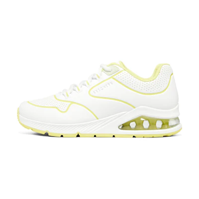 (W) Skechers Low-Top Sneaker 'White Yellow'