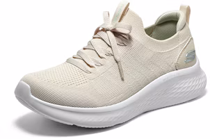 Lookbook Skechers 防滑耐磨舒適 低筒 生活休閒鞋 女款 米白色