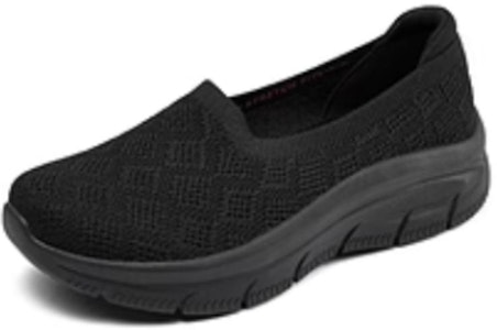 (W) Skechers Low 'Hitam' Sneakers 158853-BBK Lookbook (W) Skechers Low 'Hitam' Sneakers 158853-BBK