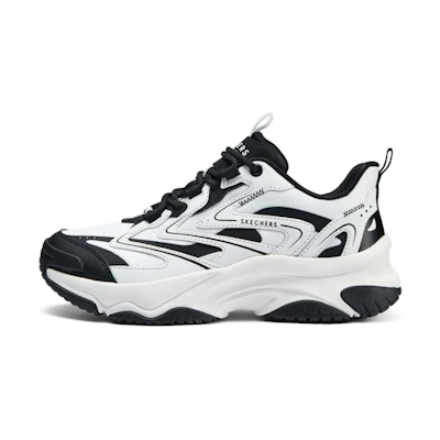 (W) Skechers Low 'Black and White'
