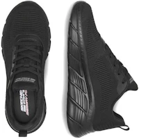 Lookbook Skechers 舒適百搭 耐磨 低筒 生活休閒鞋 女款 黑色
