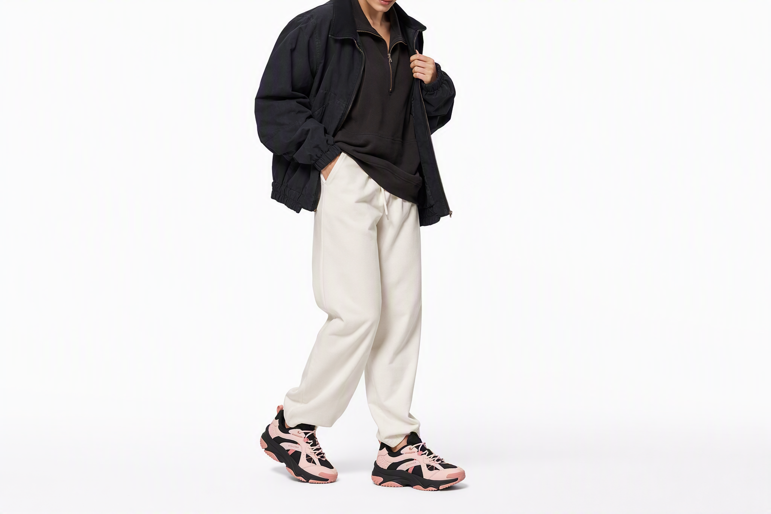 Order Skechers 耐磨通風 低筒 生活休閒鞋 女款 黑粉