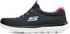 (W) Skechers Rendah 'Hitam Merah' 12980-BKHP