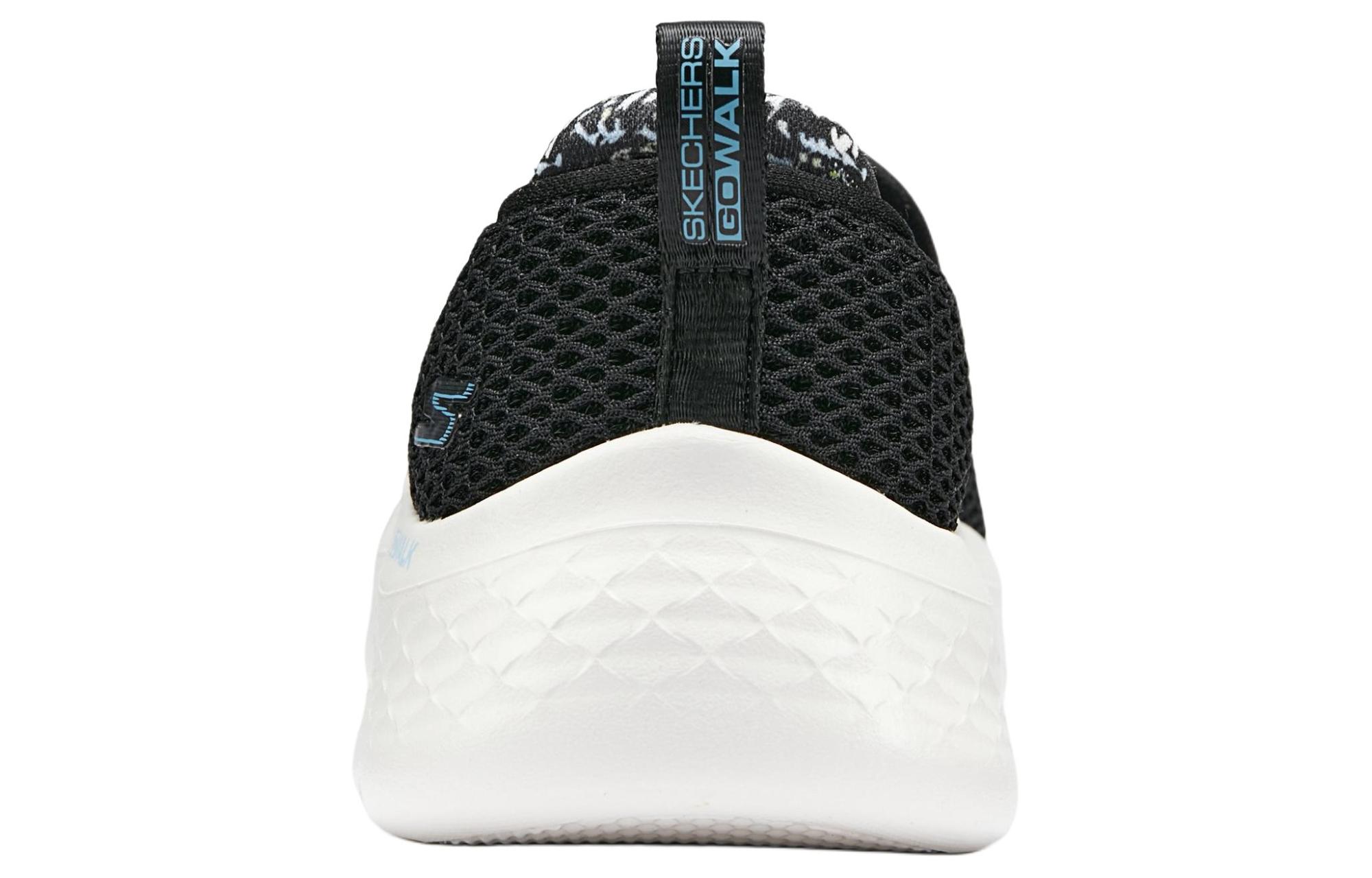 Shop (W) Skechers 低帮鞋 '黑青色' 124834-BKTQ