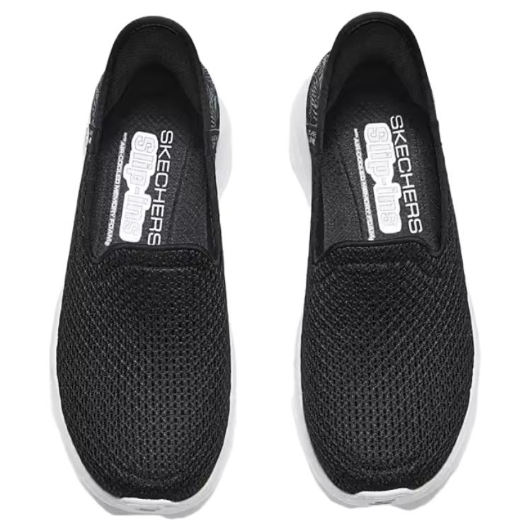 Lookbook (W) Skechers 低帮鞋 '黑白' 124829-BKW