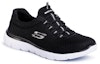 Lookbook (W) Skechers Summits 'Hitam Putih' 12980-BKW