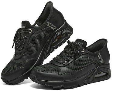 (W) Skechers Uno Slip-In Air 'Hitam Polos' 177111-BBK Lookbook (W) Skechers Uno Slip-In Air 'Hitam Polos' 177111-BBK