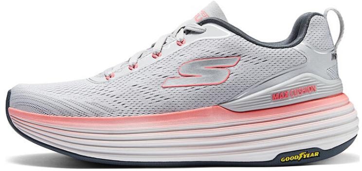 women-skechers-low-grey-red-129260-lgpk