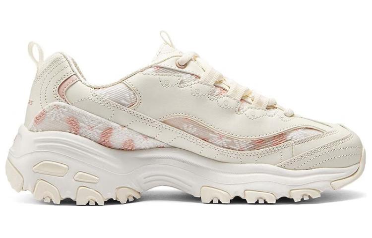 Lookbook Skechers 簡約舒適 防滑耐磨 低筒 休閒生活鞋 女款 粉米色