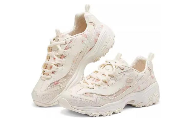 Shop Skechers 簡約舒適 防滑耐磨 低筒 休閒生活鞋 女款 粉米色