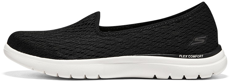 women-skechers-low-white-black-136505-bkw