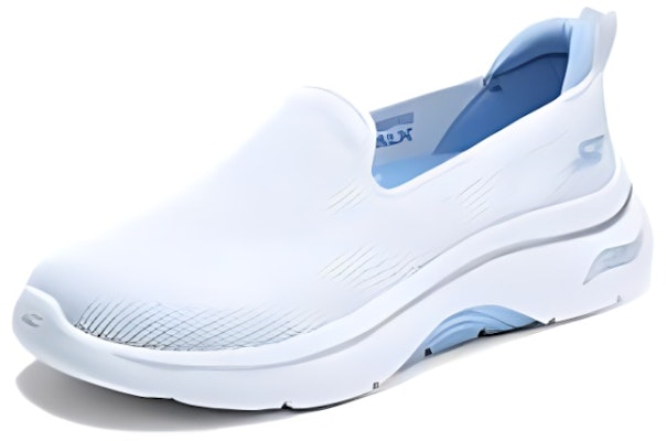 (Women) Skechers Low 'White Blue' 125304-WLB Lookbook (Women) Skechers Low 'White Blue' 125304-WLB