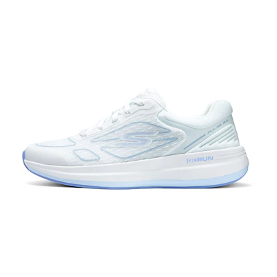 (W) Skechers Low 'White Blue'