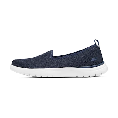 (W) Skechers Low 'White Blue'