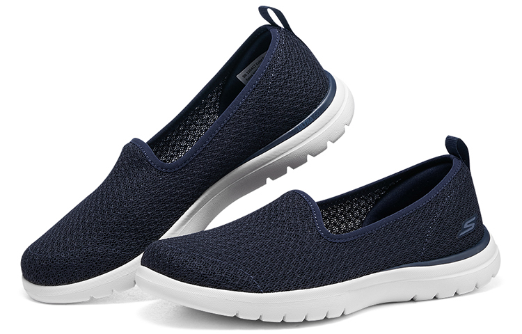 Shop (W) 斯凯奇低帮 '白蓝' 运动鞋 136417-NVW