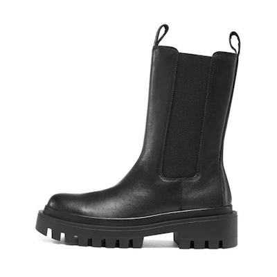 (W) Skechers Low Notch Boots 'Black'