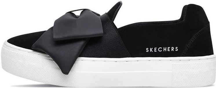 women-skechers-low-top-black-73590-blk