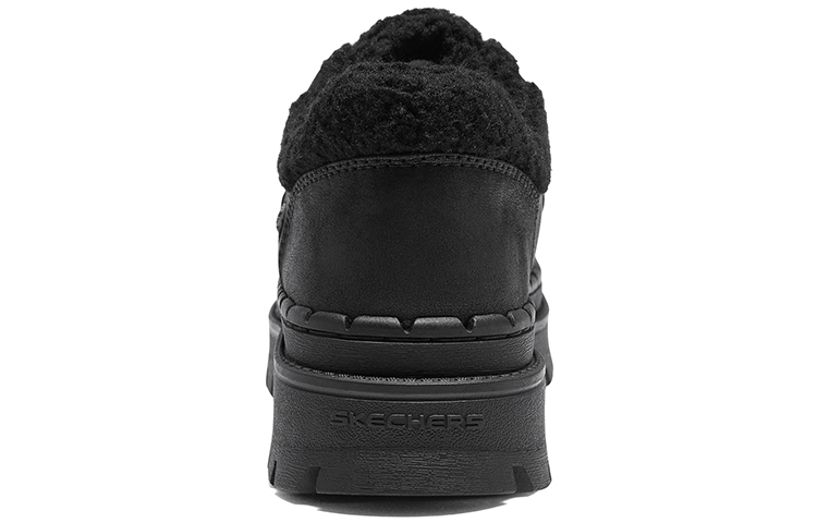 Purchase Skechers 羊羔絨拼接 防滑耐磨 低筒 生活休閒鞋 女款 黑色