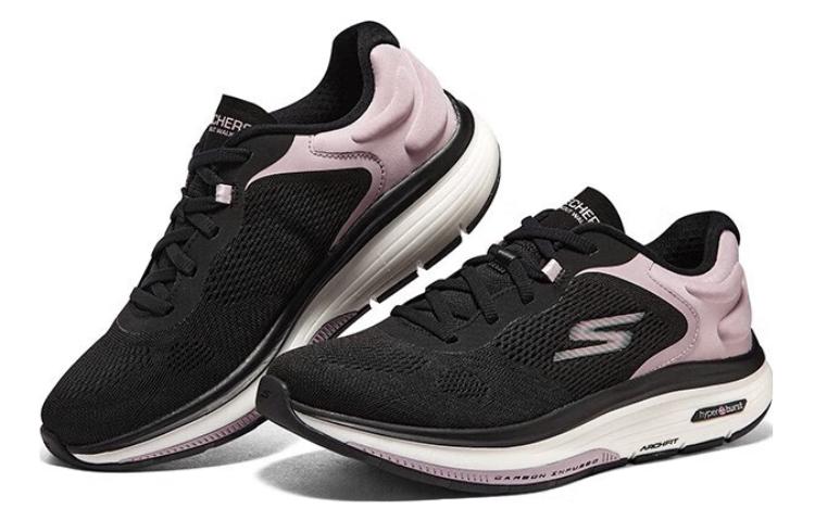 Lookbook (W) Skechers Go Walk Work Out 'Hitam Mauve' 124946-BKMV