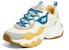 (Women) Skechers D'Lites 3.0 'White Blue Yellow' 896029-NTMT