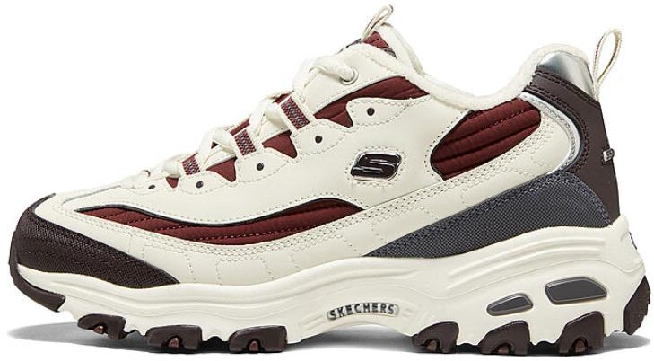 women-skechers-low-top-comfort-durable-breathable-dad-shoe-beige-maroon-896269-ntmt