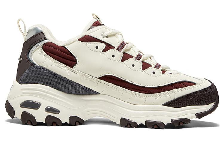 Order (W) 斯凯奇 D'Lites Zip Along 鞋 '白色酒红灰色' 896269-NTMT