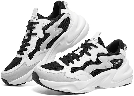 (Women) Skechers Bobs Bamina Shoes 'White Black Grey' 117366-WBK Shop (Women) Skechers Bobs Bamina Shoes 'White Black Grey' 117366-WBK