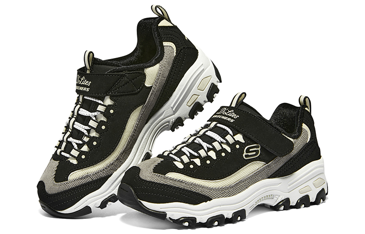 (W) Skechers D'lites 1.0 Marathon Running Shoes 'Black Grey Beige' 圖 4