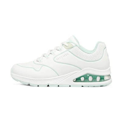 (W) Skechers Low Top 'White Green'