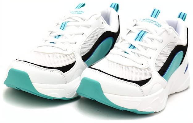 (Women) Skechers Low Top Retro Sneakers 'White Black Blue' 117042-WBTQ Order (Women) Skechers Low Top Retro Sneakers 'White Black Blue' 117042-WBTQ