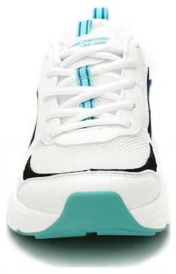 (Women) Skechers Low Top Retro Sneakers 'White Black Blue' 117042-WBTQ Lookbook (Women) Skechers Low Top Retro Sneakers 'White Black Blue' 117042-WBTQ