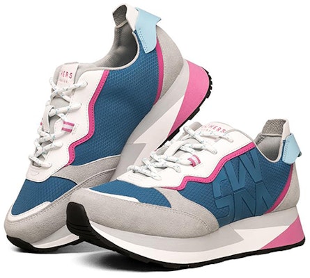 (W) 스케쳐스 로우탑 그레이/블루 (Skechers Low-Top Grey/Blue) 155492-GYMT Lookbook (W) 스케쳐스 로우탑 그레이/블루 (Skechers Low-Top Grey/Blue) 155492-GYMT