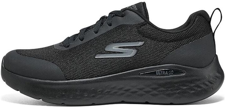 women-skechers-low-top-running-shoes-non-slip-durable-black-129425-bbk