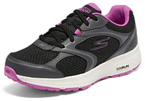 Lookbook (W) Skechers Go Run Consistent 'Hitam Ungu' wanita pria terbaru 2023. 128280-BKPR