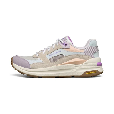 (W) Skechers Global Jogger 'White Purple'