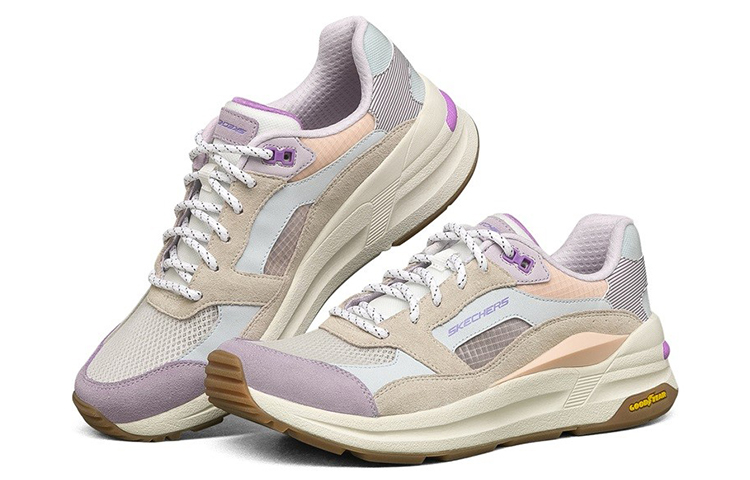 (W) Skechers Global Jogger 'White Purple' 圖 3