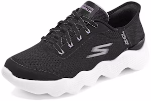 (W) Skechers GO WALK Pijat Fit 'Hitam Lavender' 124916-BKLV Lookbook (W) Skechers GO WALK Pijat Fit 'Hitam Lavender' 124916-BKLV